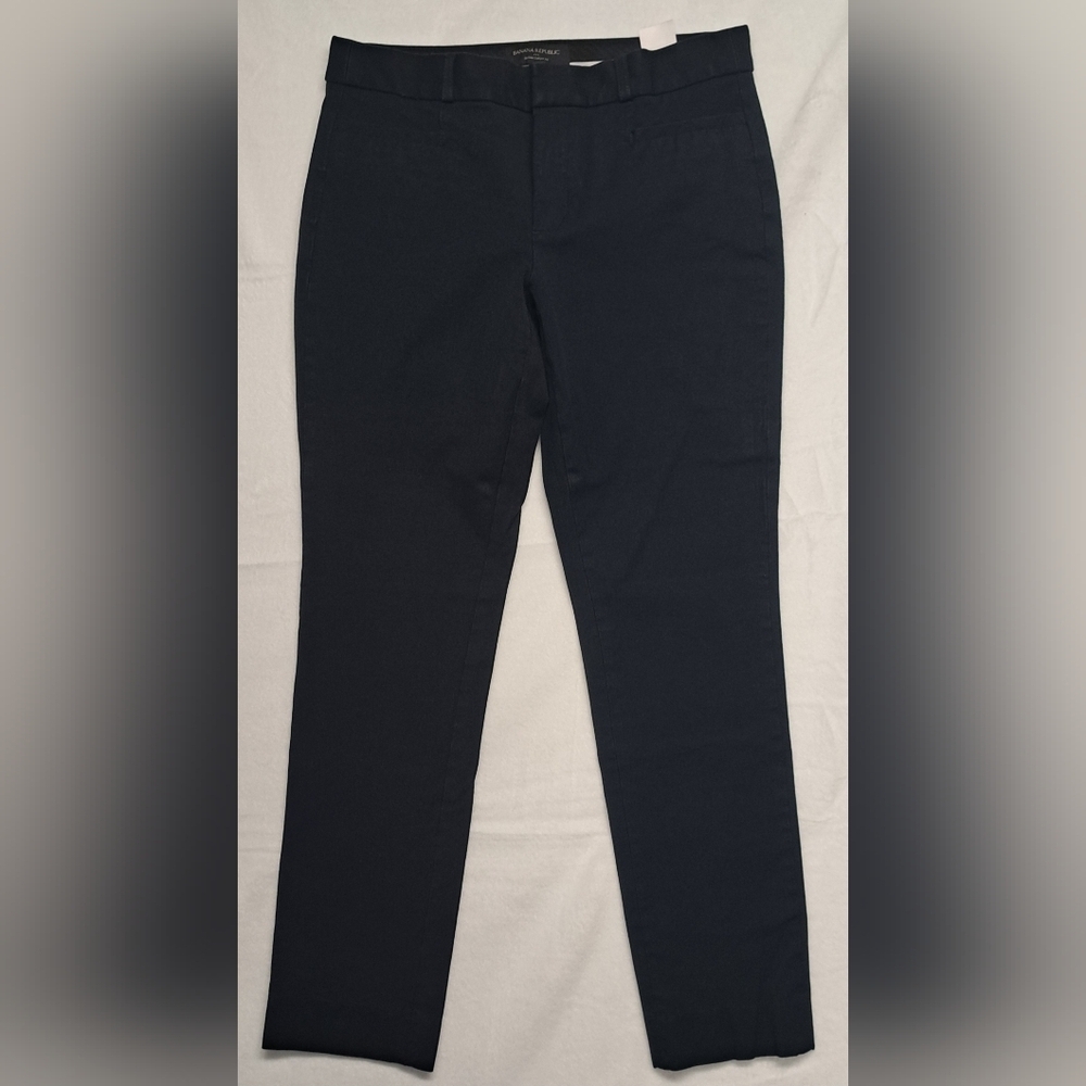 Banana Republic 4 Sloan Curvy Fit Cropped Ankle Zipper Fly Clip Closure